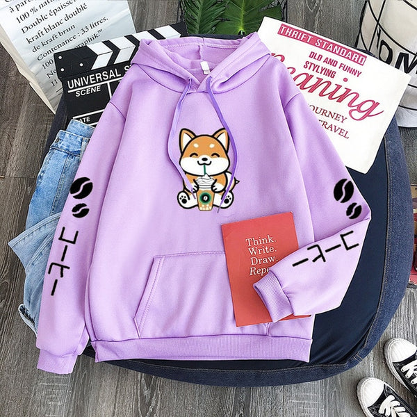 Kawaii shiba hot sale inu hoodie