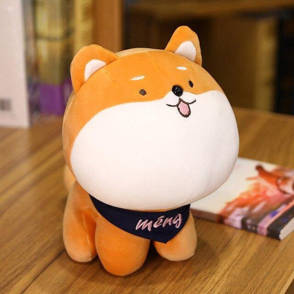 round shiba inu plush